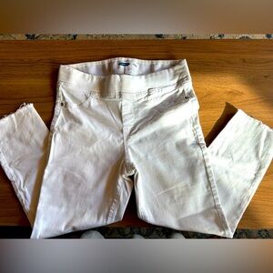 White denim Rockstar pull on Jeggings size 10, ankle, chic, cute white, cropped